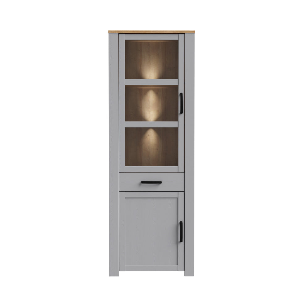 Vitrina Behalf Stejar Riviera Si Stejar Gri, 71.7 Cm