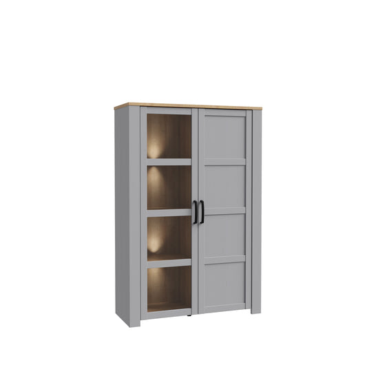 Vitrina Behalf Stejar Riviera Si Stejar Gri, 106.4 Cm