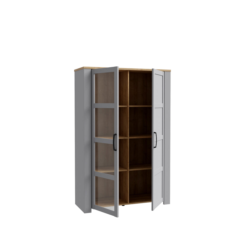 Vitrina Behalf Stejar Riviera Si Stejar Gri, 106.4 Cm