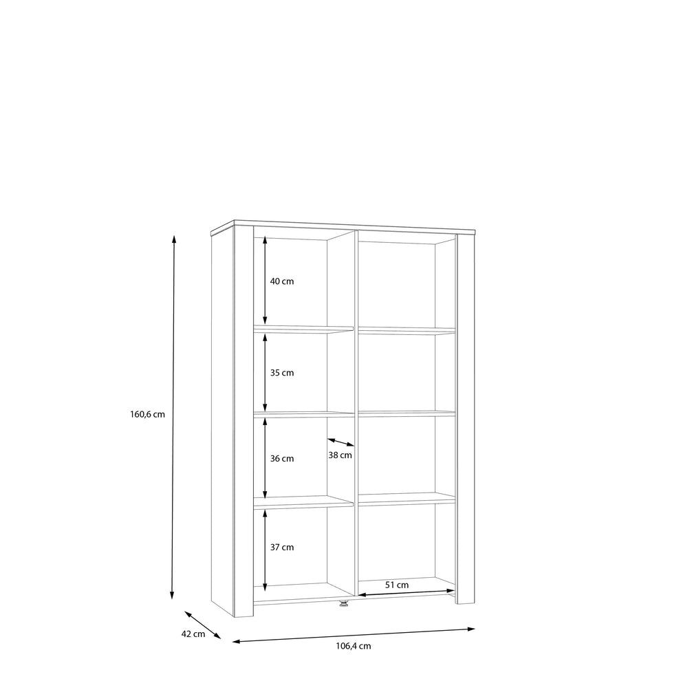 Vitrina Behalf Stejar Riviera Si Stejar Gri, 106.4 Cm