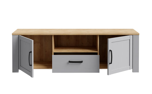Comoda Tv Behalf Stejar Riviera Si Stejar Gri, 166.1 Cm