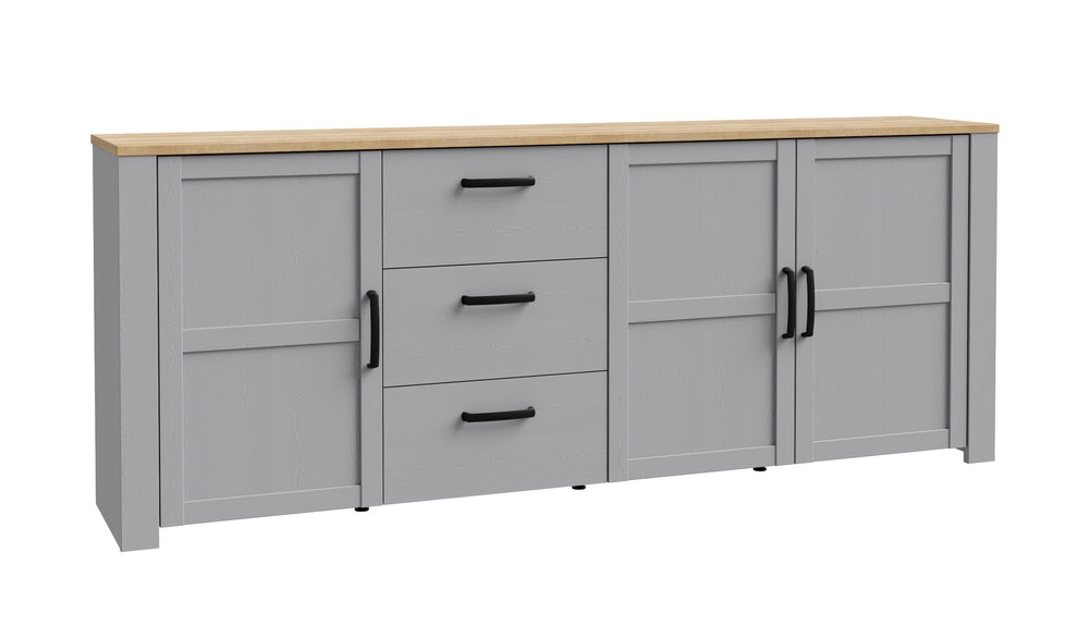 Comoda Behalf Stejar Riviera Si Stejar Gri, 220.8 Cm