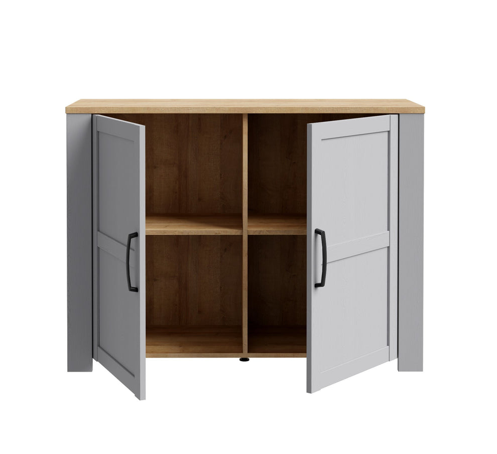 Comoda Behalf Stejar Riviera Si Stejar Gri, 116.4 Cm