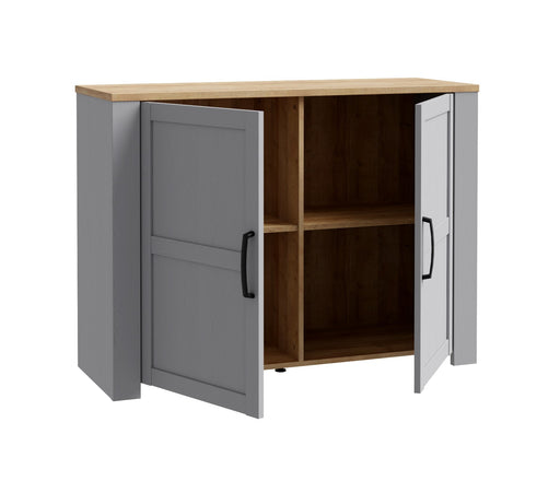 Comoda Behalf Stejar Riviera Si Stejar Gri, 116.4 Cm