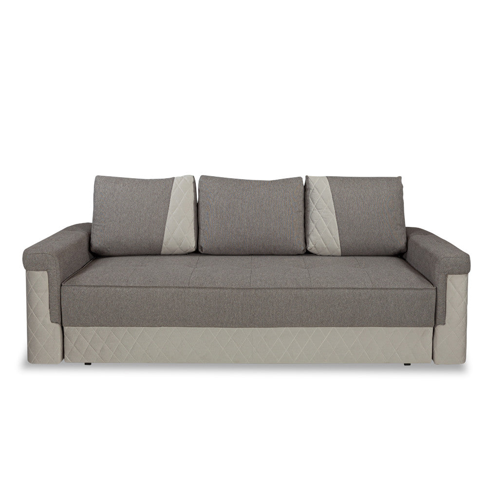 Canapea Extensibila Torino Lift Cu Lada Gri, 233 x 92 Cm