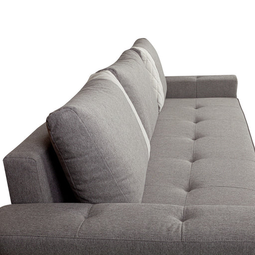 Canapea Extensibila Torino Lift Cu Lada Gri, 233 x 92 Cm