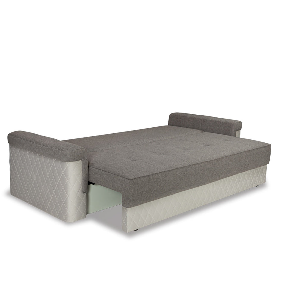 Canapea Extensibila Torino Lift Cu Lada Gri, 233 x 92 Cm