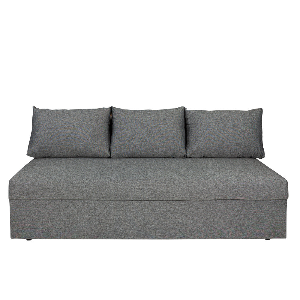 Canapea Extensibila Vario Cu Lada Gri Inchis, 191 x 98 x 80 Cm