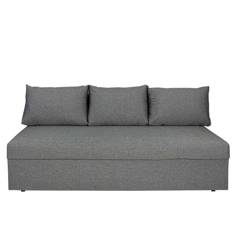 Canapea Extensibila Vario Cu Lada Gri Inchis, 191 x 98 x 80 Cm