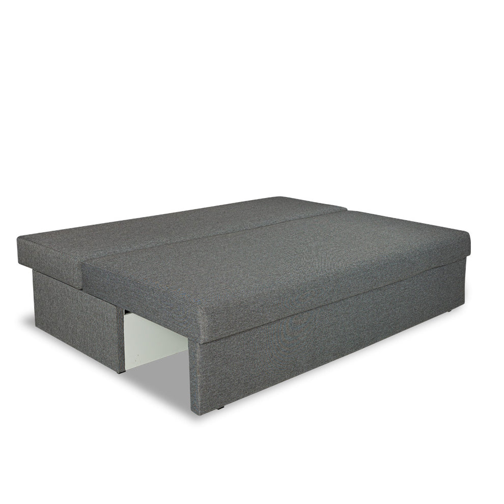 Canapea Extensibila Vario Cu Lada Gri Inchis, 191 x 98 x 80 Cm
