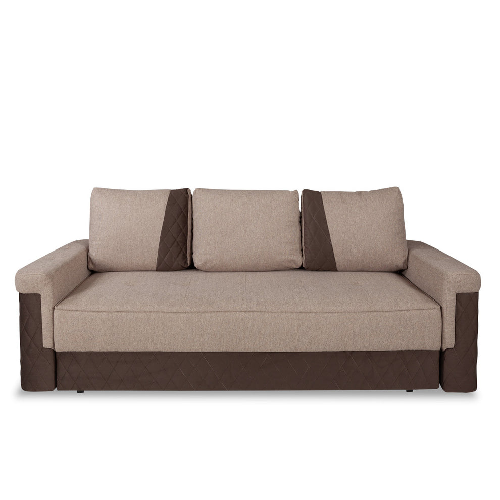 Canapea Extensibila Torino Lift Cu Lada Maro, 233 x 72 x 92 Cm