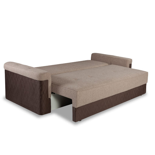 Canapea Extensibila Torino Lift Cu Lada Maro, 233 x 72 x 92 Cm