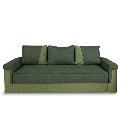 Canapea Extensibila Torino Lift Cu Lada Depozitare, Verde, 233 x 72 x 92 Cm