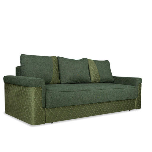 Canapea Extensibila Torino Lift Cu Lada Depozitare, Verde, 233 x 72 x 92 Cm