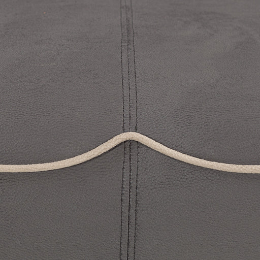 Canapea Extensibila Parma Cu Lada Gri Si Crem, 205 x 80 x 98 Cm