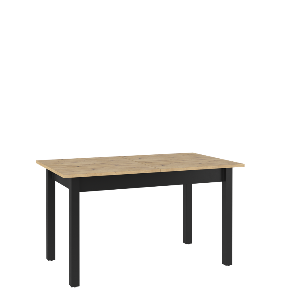 Masa Extensibila Vant Artisan Oak Si Black, 146/186 X 80 X 84 Cm