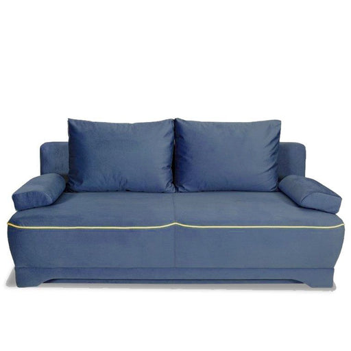 Canapea Extensibila Cu Lada Depozitare Parma, Albastru, 205 x 80 x 98 Cm