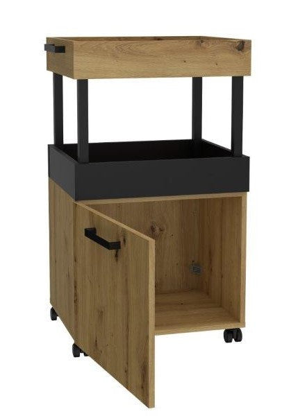 Comoda Home Bar 2 Pe Role, 50.2 x 88.5 x 41 cm