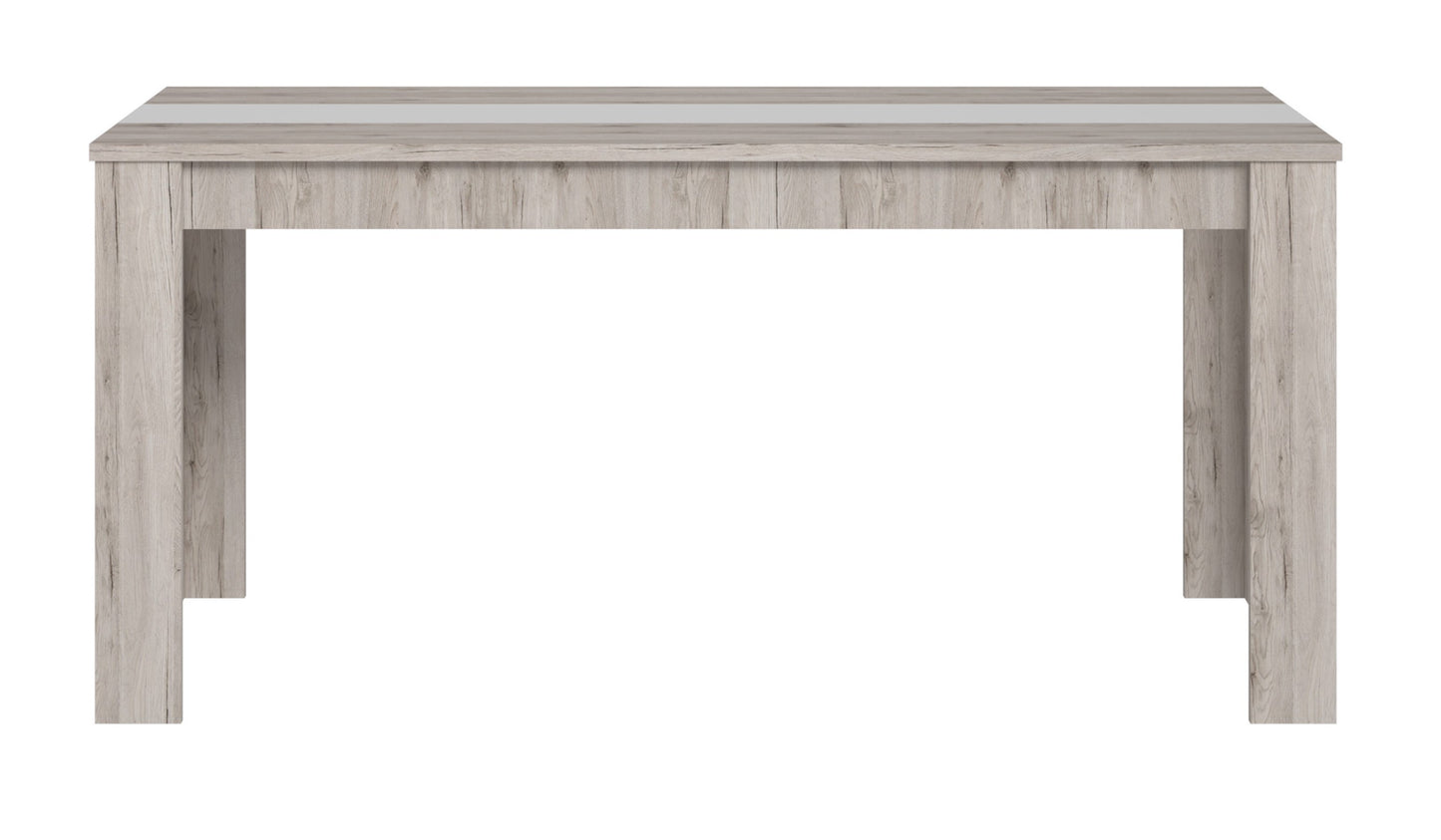 Masa Gola Stejar Nisipiu Si Alb Mat, 160 X 74.7 X 90 Cm