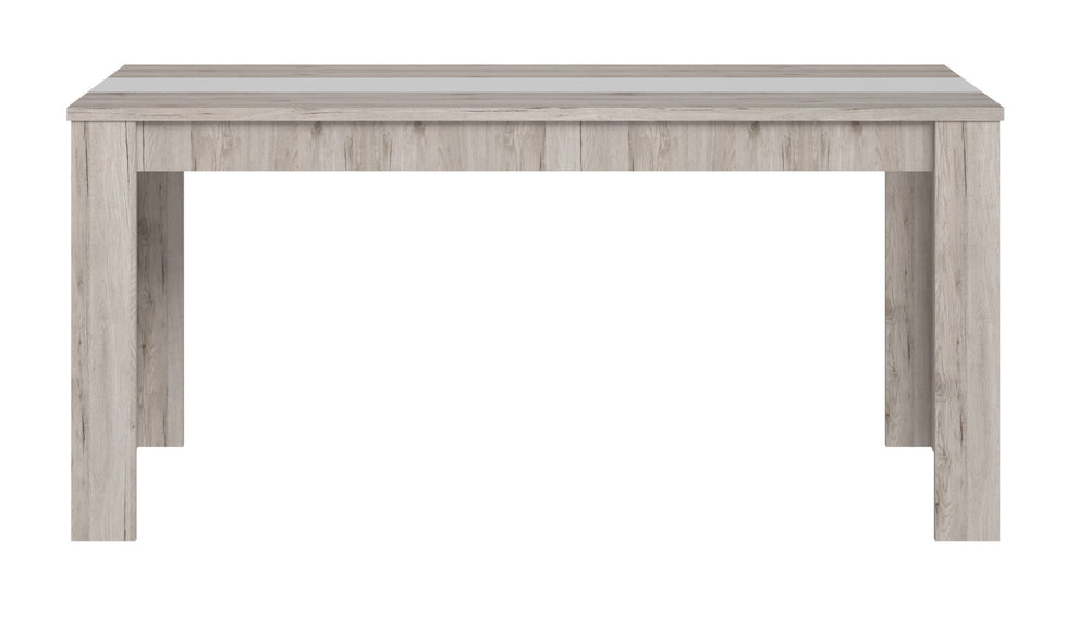 Masa Gola Stejar Nisipiu Si Alb Mat, 160 X 74.7 X 90 Cm