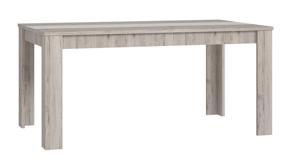 Masa Gola Stejar Nisipiu Si Alb Mat, 160 X 74.7 X 90 Cm