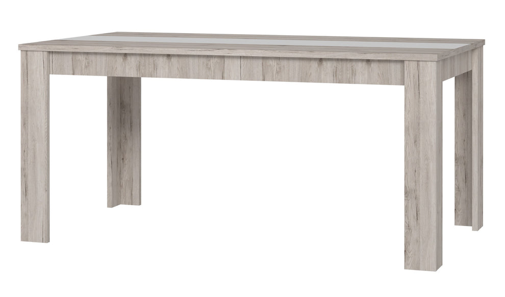 Masa Gola Stejar Nisipiu Si Alb Mat, 160 X 74.7 X 90 Cm