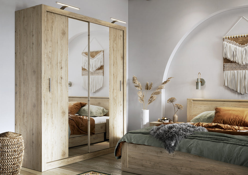 Dulap Thea Cu 3 Usi Glisante, San Remo Light, 250 Cm