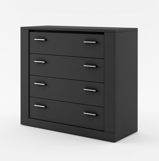 Bufet Thea Cu 4 Sertare, Negru, 100 Cm