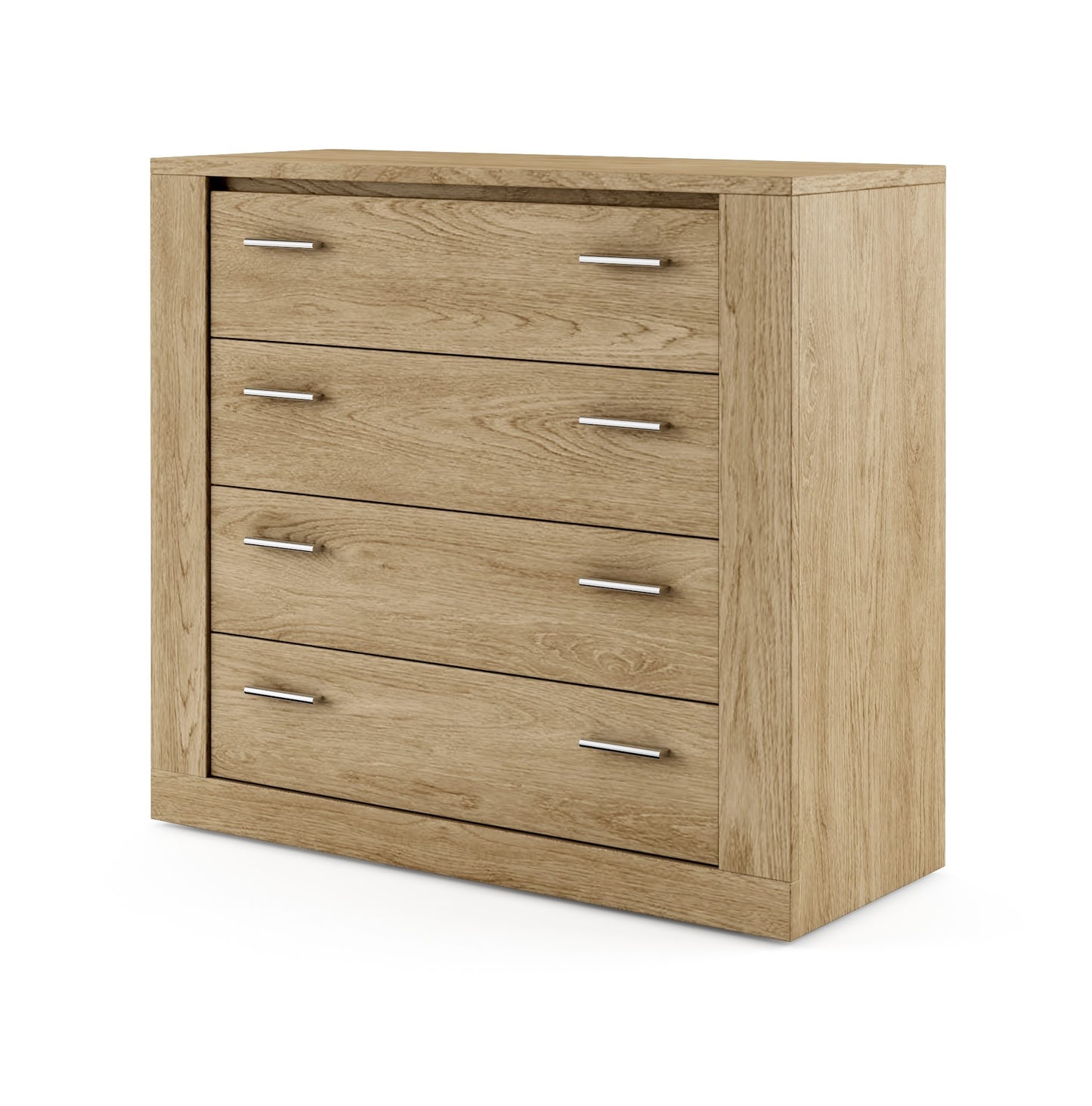 Comoda Thea Cu 4 Sertare, Stejar Shetland, 100 Cm
