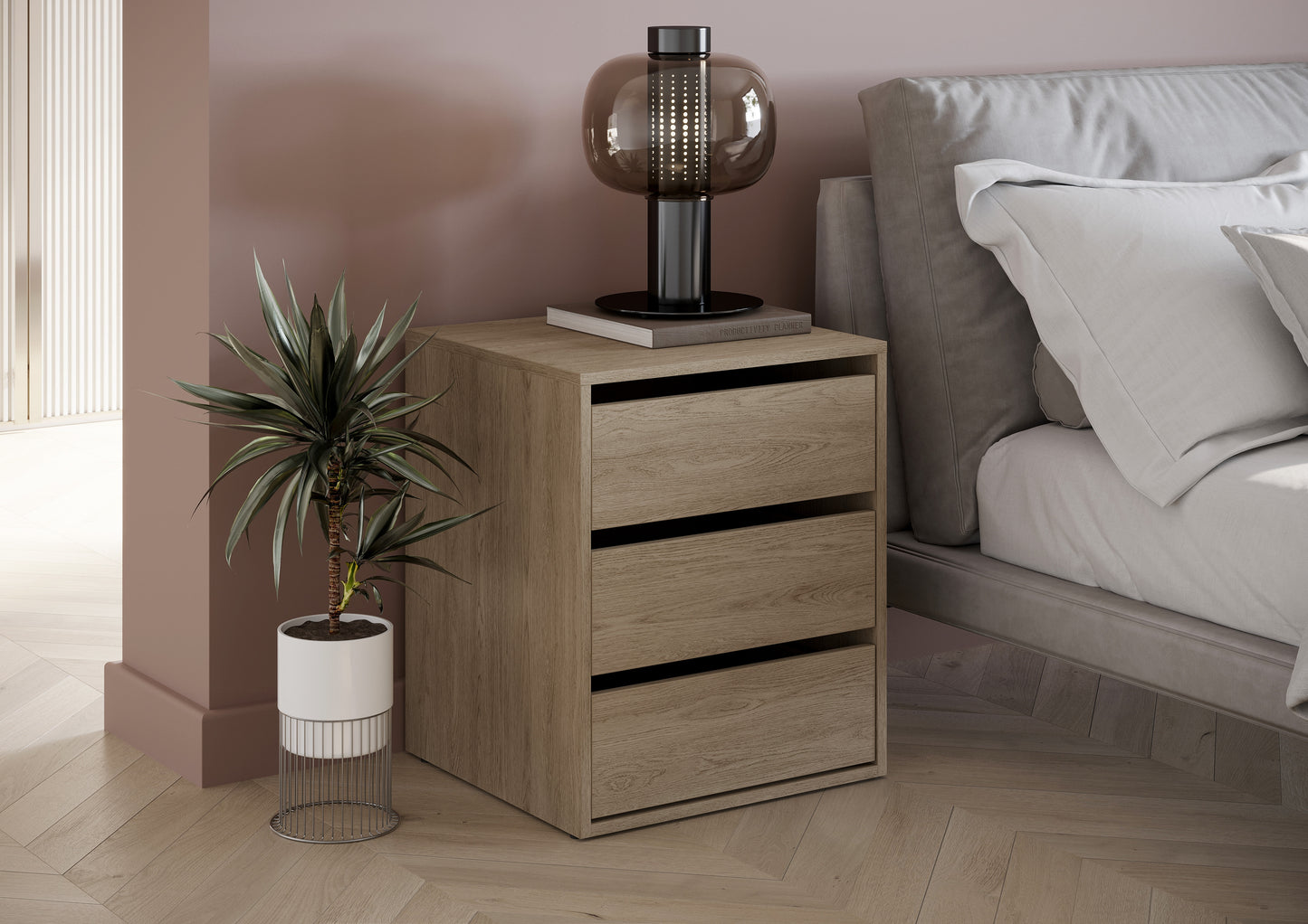 Comoda Interior Dulap Thea Shetland Oak, 50 Cm