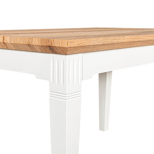 Masa Cafea Tivoli Alb Si Natur, 120 Cm