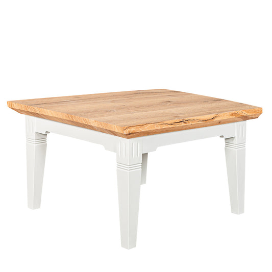 Masa Cafea Tivoli Alb Si Natur, 75 Cm