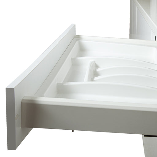 Bucatarie Moderna Alb Si Gri, Front Mdf, 222.7 X 223 X 60 Cm