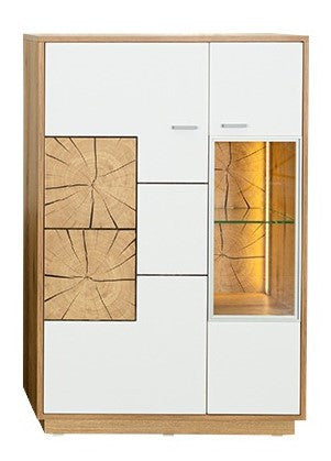 Set Living Urbano White, Alb Si Natur, 285 Cm