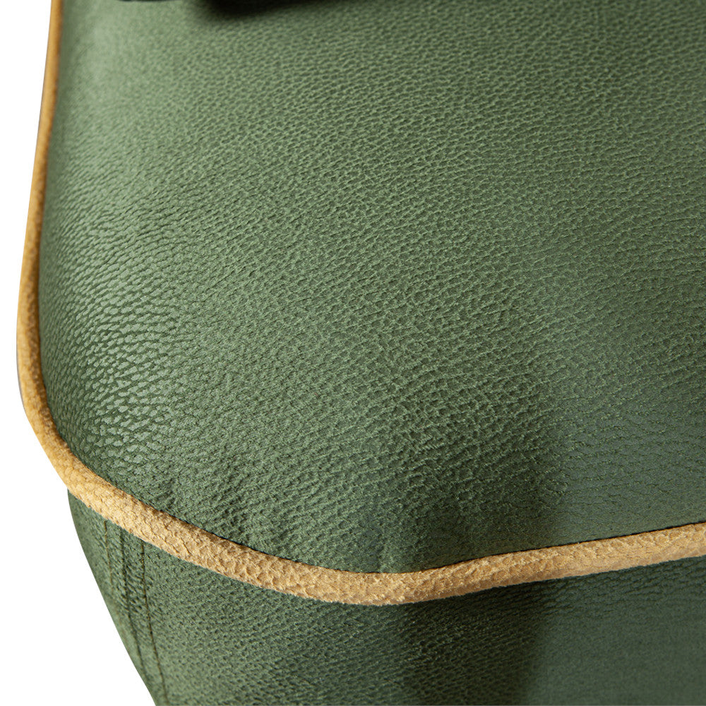 Canapea Extensibila Parma Cu Lada Verde Si Galben, 205 x 80 x 98 Cm