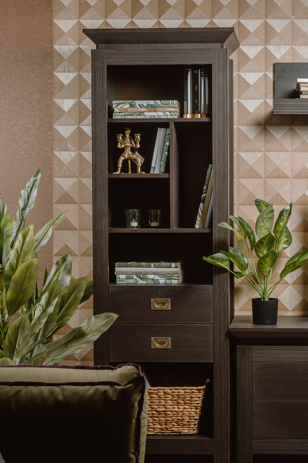 Biblioteca Saigon Cantori Cu 2 Sertare 68.4 Cm