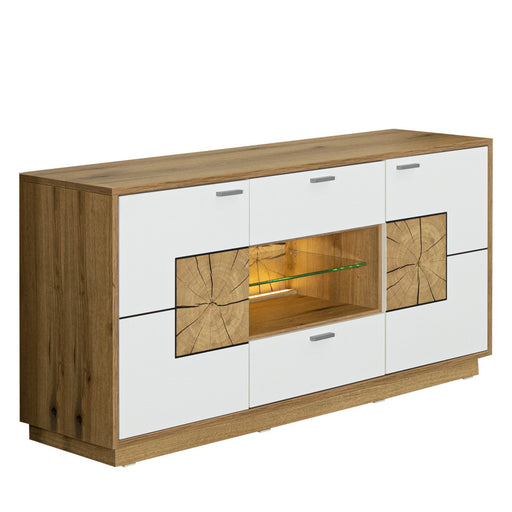 Set Living Urbano White Cu Polita, 285 cm