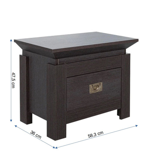 Noptiera Saigon Cantori Cu 1 Sertar, 58.3 Cm