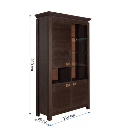 Vitrina Saigon Cantori Cu 3 Usi, 118 Cm