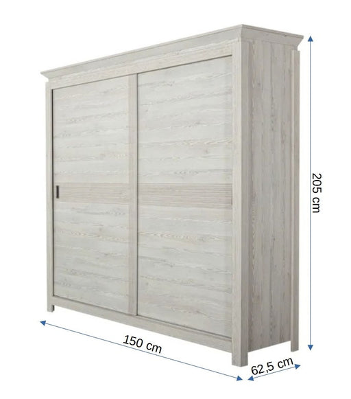 Dulap Casablanca Loft Cu 2 Usi, 150 Cm