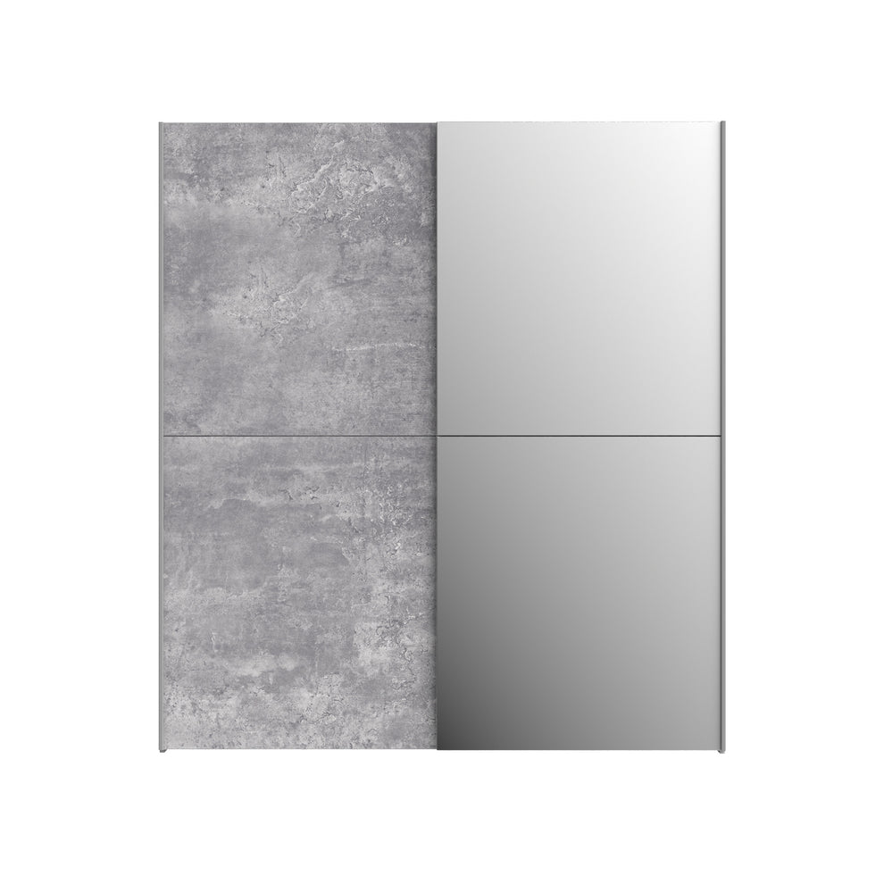 Dulap Kalis Beton Optic Gri Deschis, 170.3 Cm