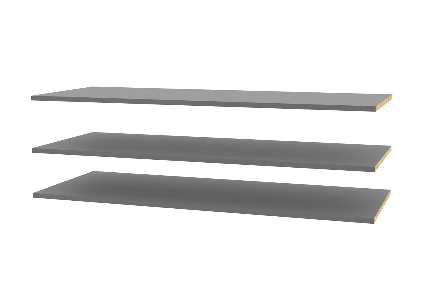 Set 3 Polite Dulap Rimrock Gri, 51 Cm
