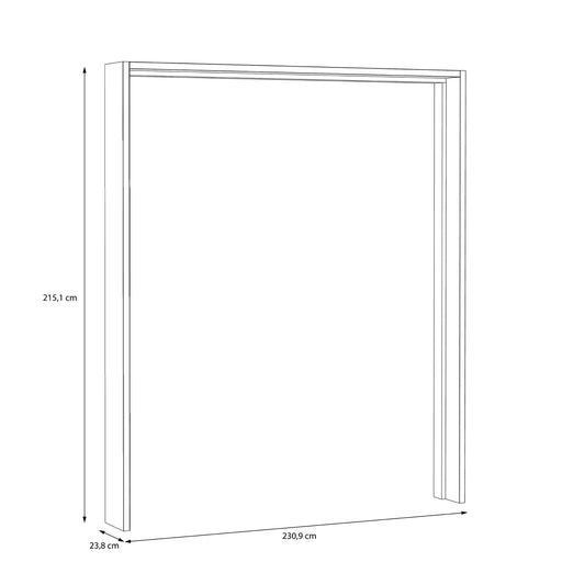 Rama Cu Led Dulap Rimrock Stejar Pamantiu, 230.9 cm