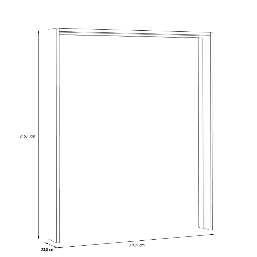 Rama Cu Led Dulap Rimrock Stejar Pamantiu, 230.9 cm