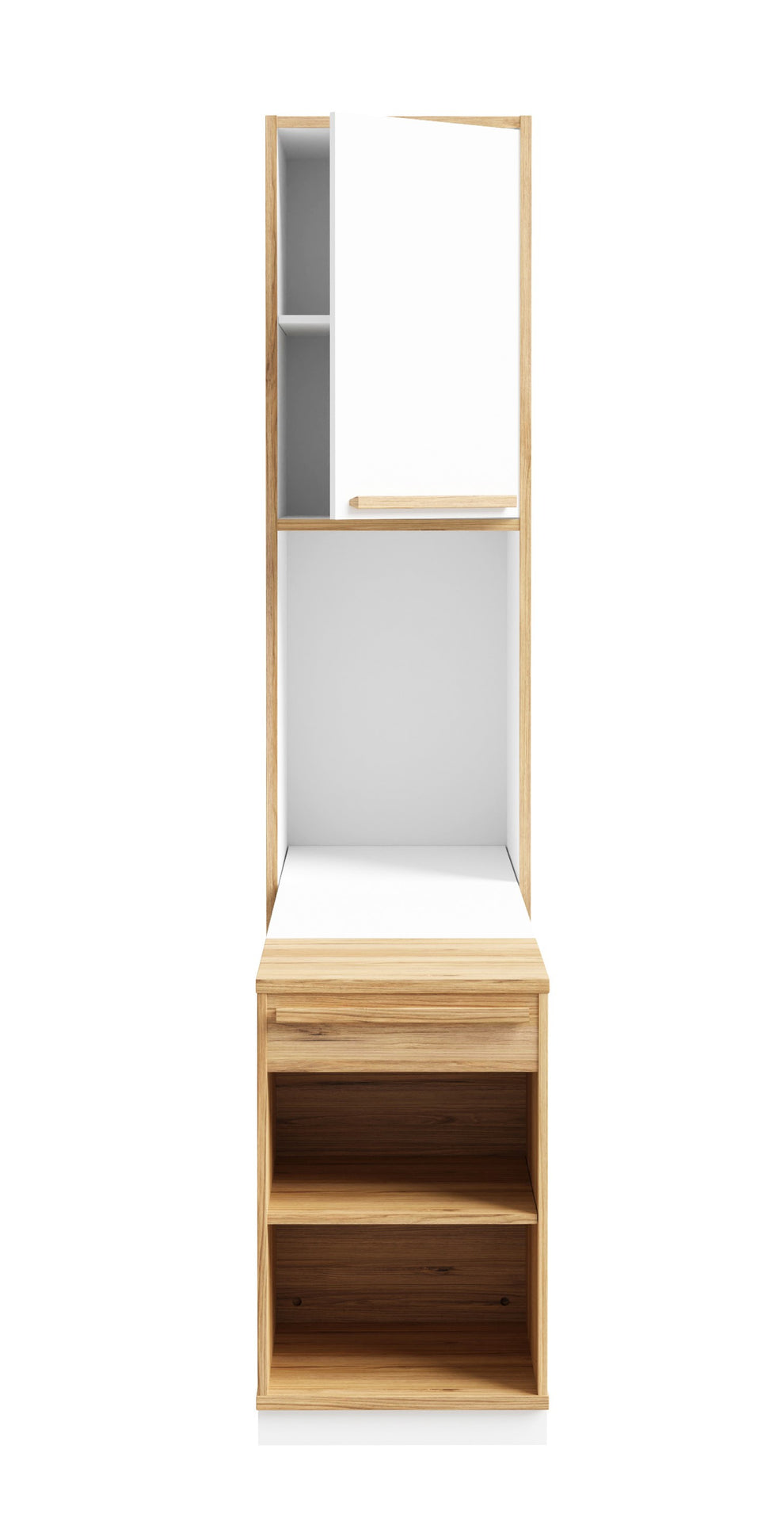Biblioteca Multifunctionala Cu 1 Usa Si Extensie Birou Smartway, 49 Cm