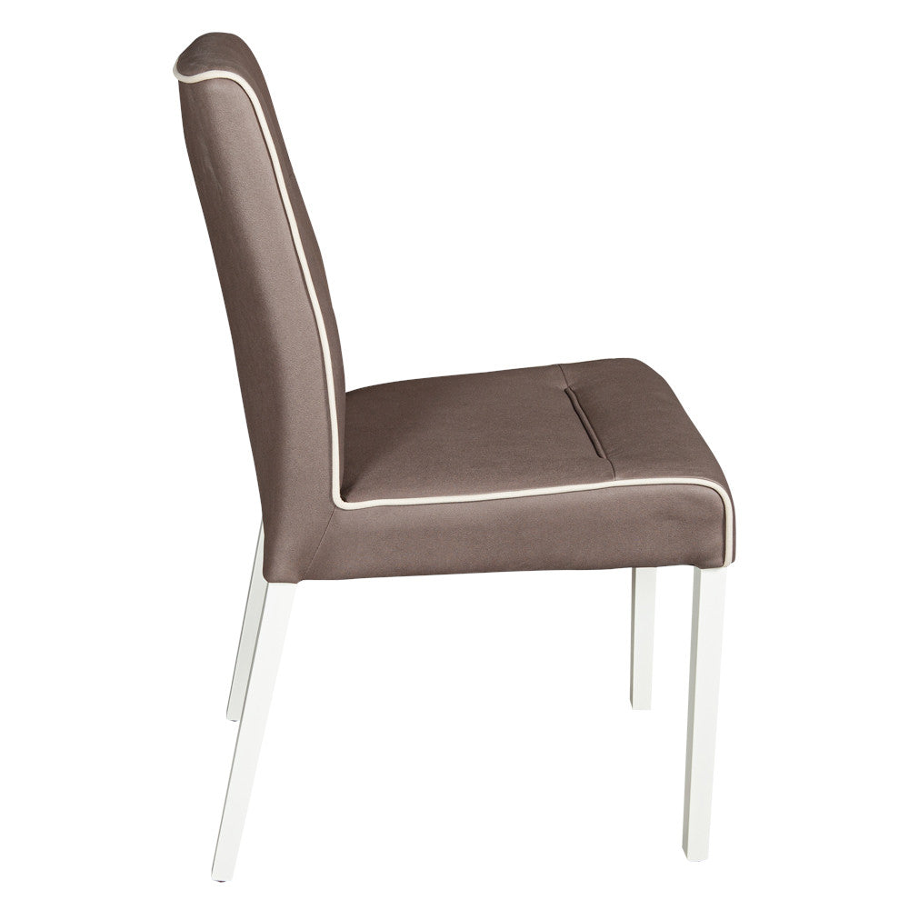 Scaun Fiona, Gri Argintiu Si Alb, 46.5 x 64 x 91 Cm