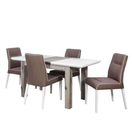 Set masa extensibila Fiona cu 4 Scaune, 120 x 75.6 x 78 cm