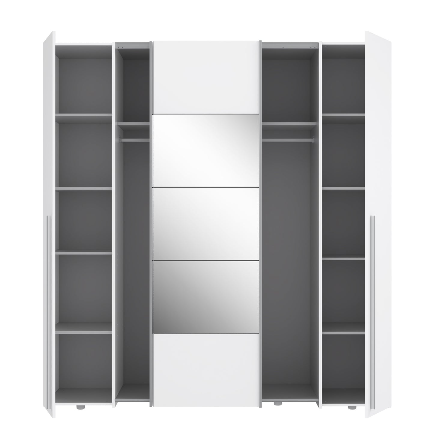 Dulap Cu Oglinda Energy Alb, 200 Cm