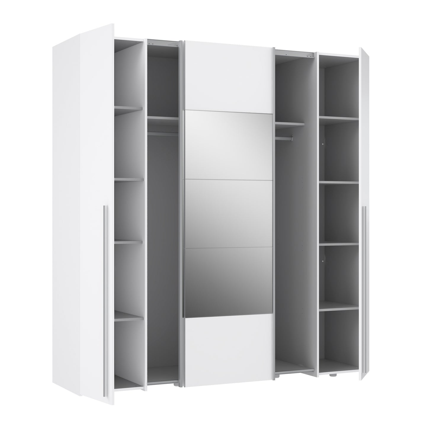 Dulap Cu Oglinda Energy Alb, 200 Cm
