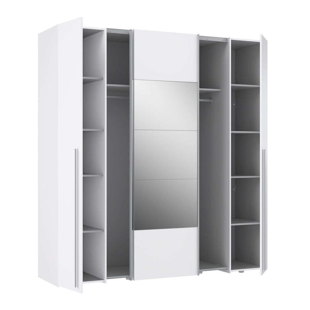 Dulap Cu Oglinda Energy Alb, 200 Cm